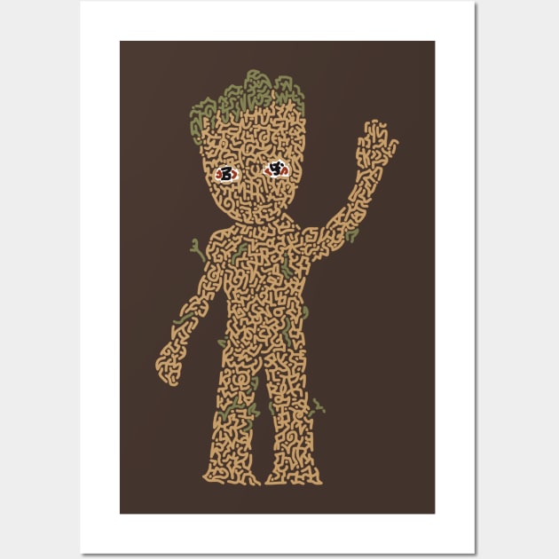 Baby Groot Wall Art by Karotene